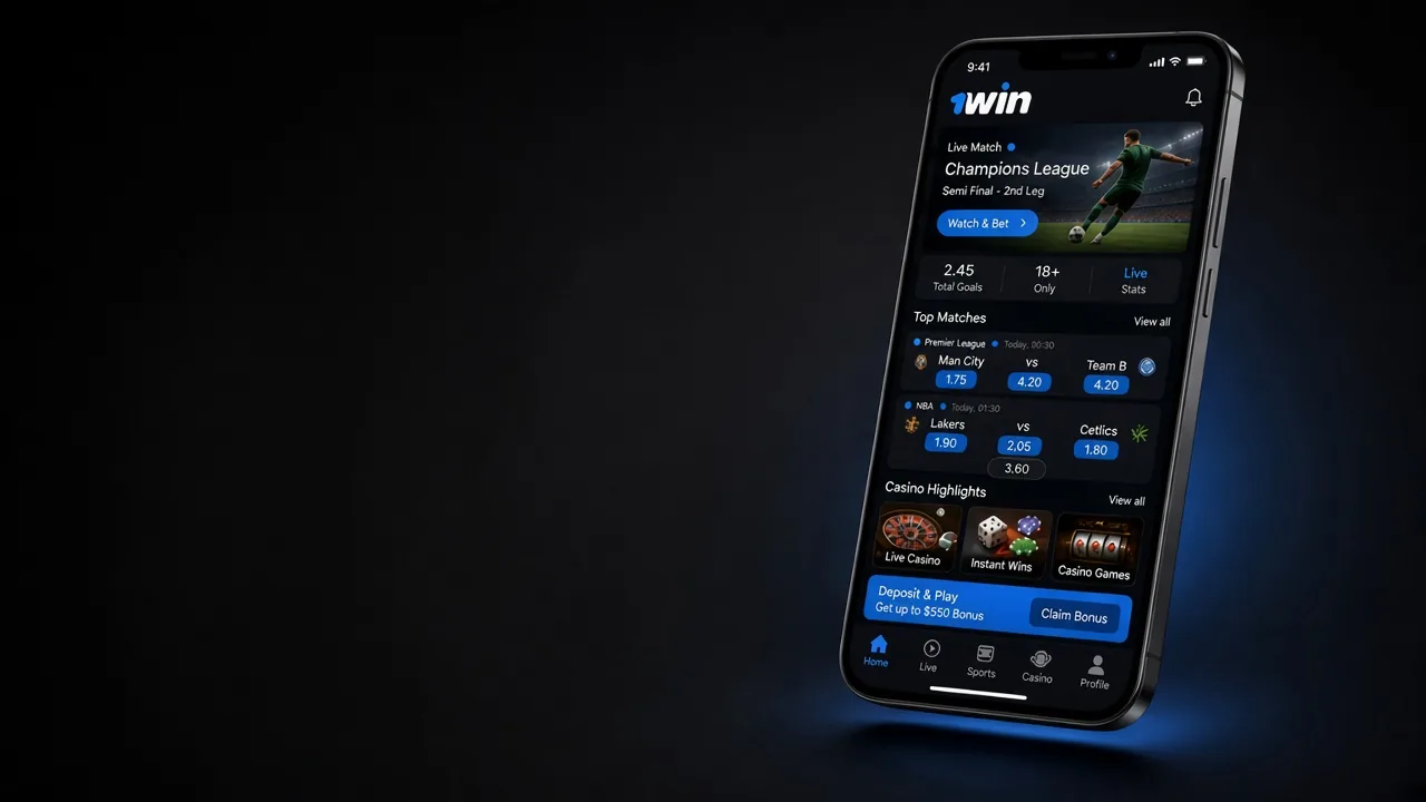 App 1win et site mobile sur Android et iOS
